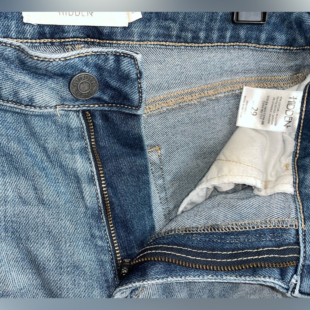 Hidden Jeans Size 29 Light Wash Ripped Denim Jeans - Picture 6 of 9